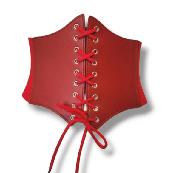 Accessories - New Red Lace Corset‎ Belt Size Small